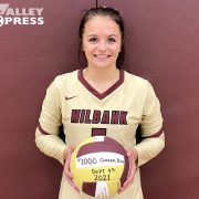 Hallie Schulte Earns 1000th Dig in Volleyball