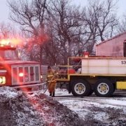 Firefighters Battle Shop Fire in Below-Zero Temps