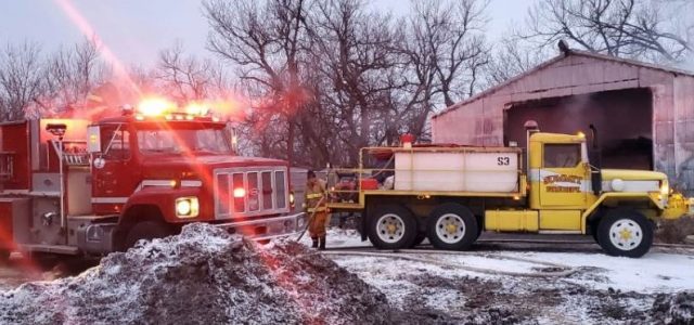 Firefighters Battle Shop Fire in Below-Zero Temps