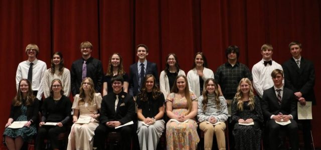 MHS Juniors Inducted Into Milbank Honor Society