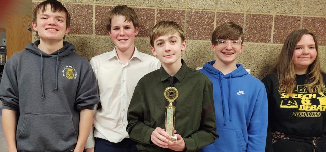 Max Schuelke Takes Second Place at State A Debate Tourney