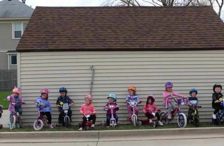 Preschoolers Raise Over $3000 at Trike-a-Thon