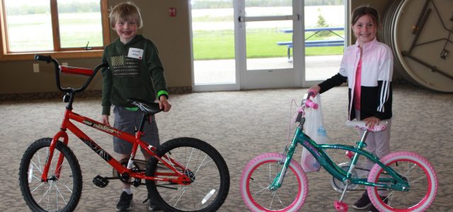 Kiley and Skaarer Win New Bikes at Bike Rodeo