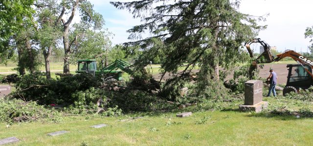 Storm Causes Destruction at Catholic Cemetery in Milbank