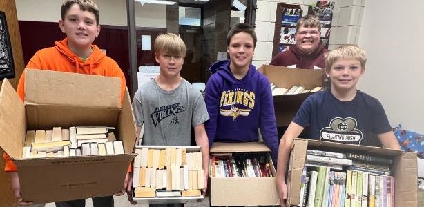 Milbank Middle School Students Donate Over 2,000 Books