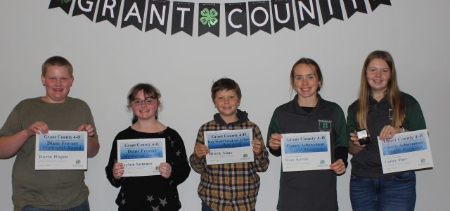 Grant County 4-H Members Earn Recognition