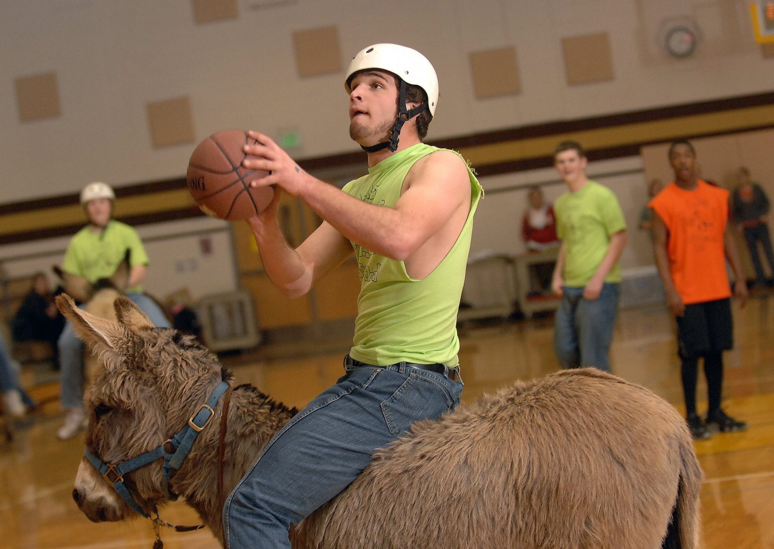 Watch Donkey Basketball in Milbank The Valley Express