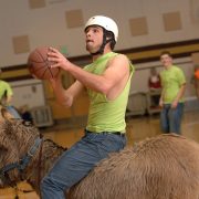Watch Donkey Basketball in Milbank