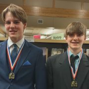Grant and Frerichs Take First at Fargo Debate Tournament