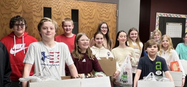 Middle School Gathers 200 Items During Food Drive