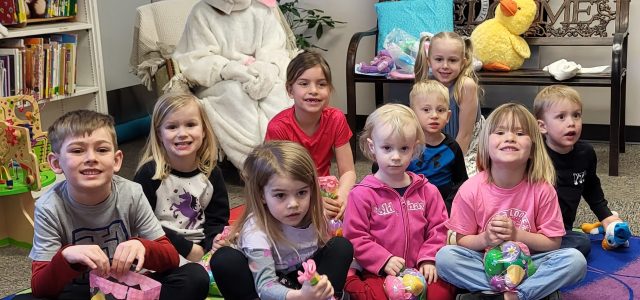 Easter Bunny Wishes Kids a Hoppy Easter at the Big Stone Library