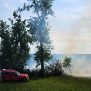 Firefighters Battle Nine Fires Along RR Tracks