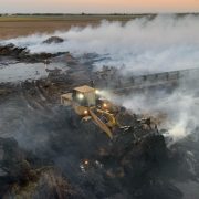 Fire Destroys Hayshed and Bales at Milt Stengel Farm