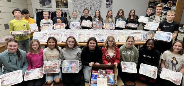 Milbank MS Student Council Donates Birthday Cake Kits