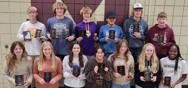 Coach Townsend Presents End-of-Season Cross Country Awards