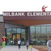 Santa Stops By Milbank Elementary This Morning