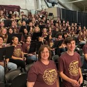 MHS Band Plays at Girls State Basketball Tournament