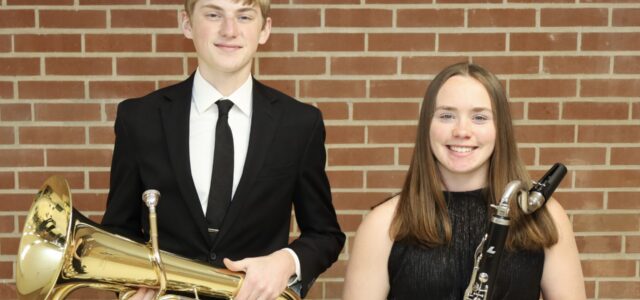 Schulte and Karels Perform in All-State Band Concert