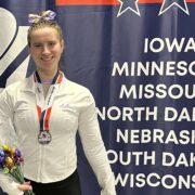 Aubrey Fraasch Wins Second at 7-State Region Gymnastics Meet