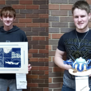 Schuelke and Grant Place at State Art Competition