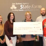 Jan Scriver – State Farm Insurance Gives $1000 to GC Combined Appeal 