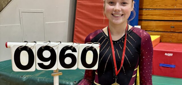 Macyn Dunnihoo Breaks Longstanding MHS Record in Gymnastics