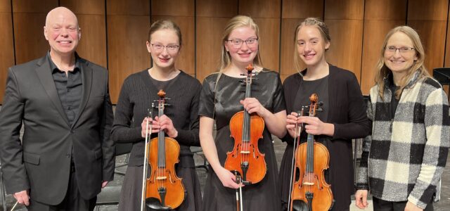 Tschetter, Jay, and Wipf Play in Northern Honors Orchestra