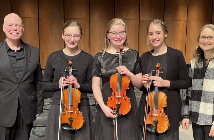 Tschetter, Jay, and Wipf Play in Northern Honors Orchestra