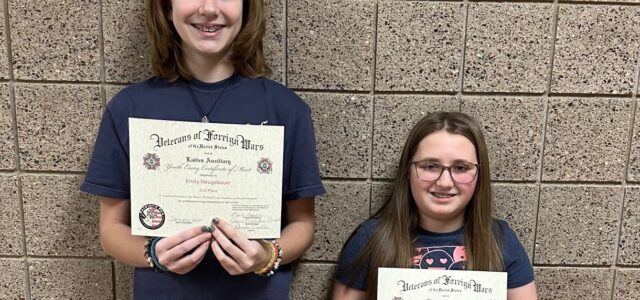 Porter and Neugebauer Win Local Patriot’s Pen Contest