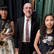 Landon and Cruz Play in Middle School Honor Band 