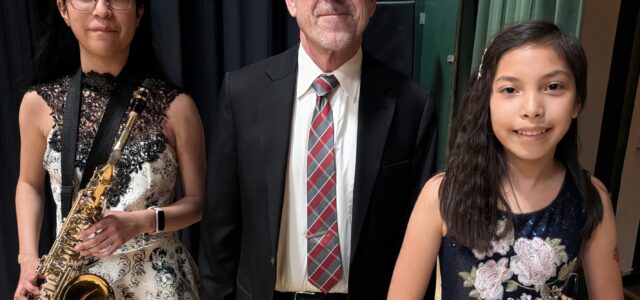 Landon and Cruz Play in Middle School Honor Band 