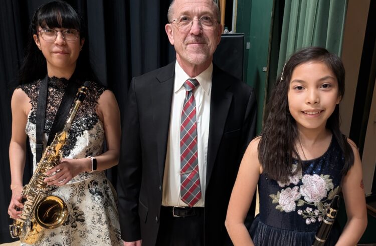 Landon and Cruz Play in Middle School Honor Band 