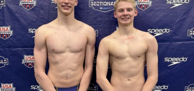 Bass and Mathiason Compete in Speedo Sectionals Swim Meet