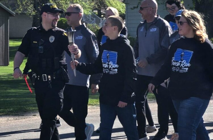 Special Olympics Torch Travels Through Milbank Today