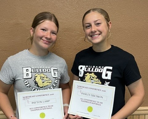 Paisley Ericsson and Payton Lamp Named Softball All-Conference