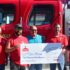 Casey’s Marks Reopening with $2,500 Gift to Ortonville Fire Department