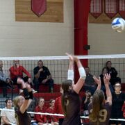 8th-Grade Lady Bulldogs Down Deuel in Volleyball