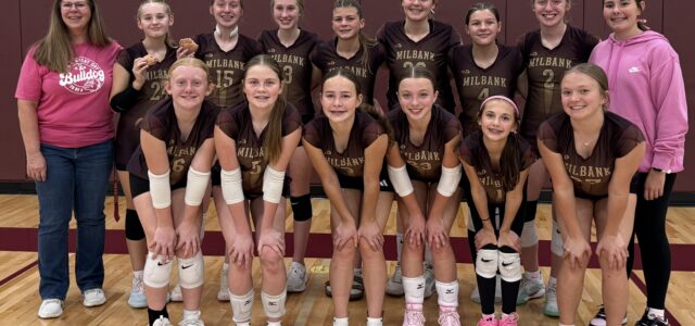 Jr. High V-Ball Girls Finish Positive Season by Hosting Deubrook 